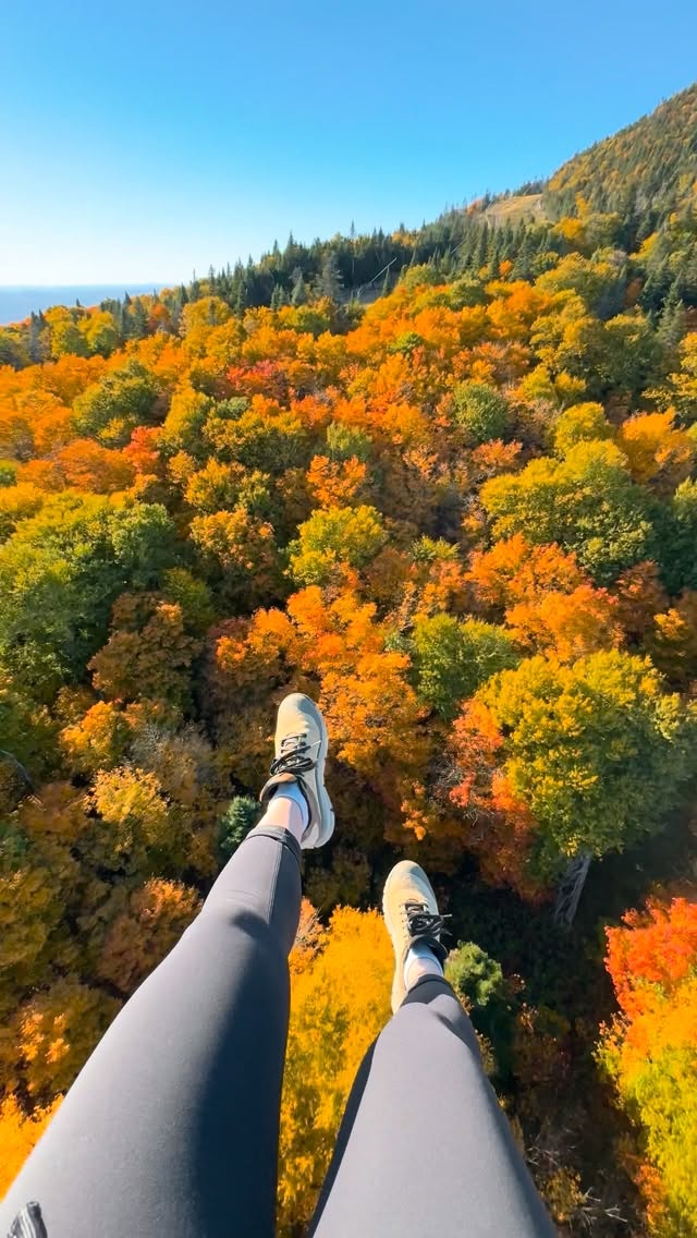 Instagram post by @dreamyadventurers for GetYourGuide. Caption reads: This might be the best way to experience the fall....