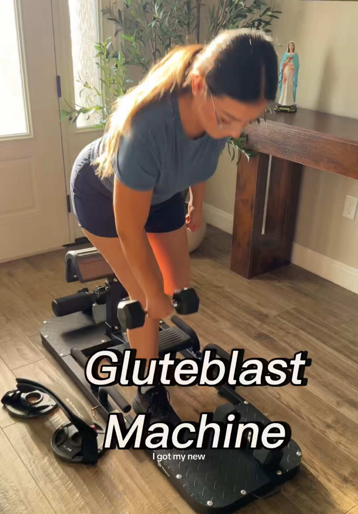 TikTok post by @yazminnrascon for Lifepro Fitness. Caption reads: It’s time to grow and tone these glutes again....