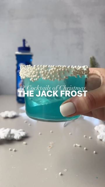 Instagram post by @bitsbitesblog for Master of Mixes. Caption reads: 12 COCKTAILS OF CHRISTMAS: The Jack Frost ft.....