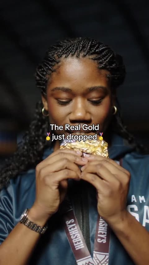 Instagram post by @speedyj for Hersheyland. Caption reads: “Chasing medals is exciting, but choosing....