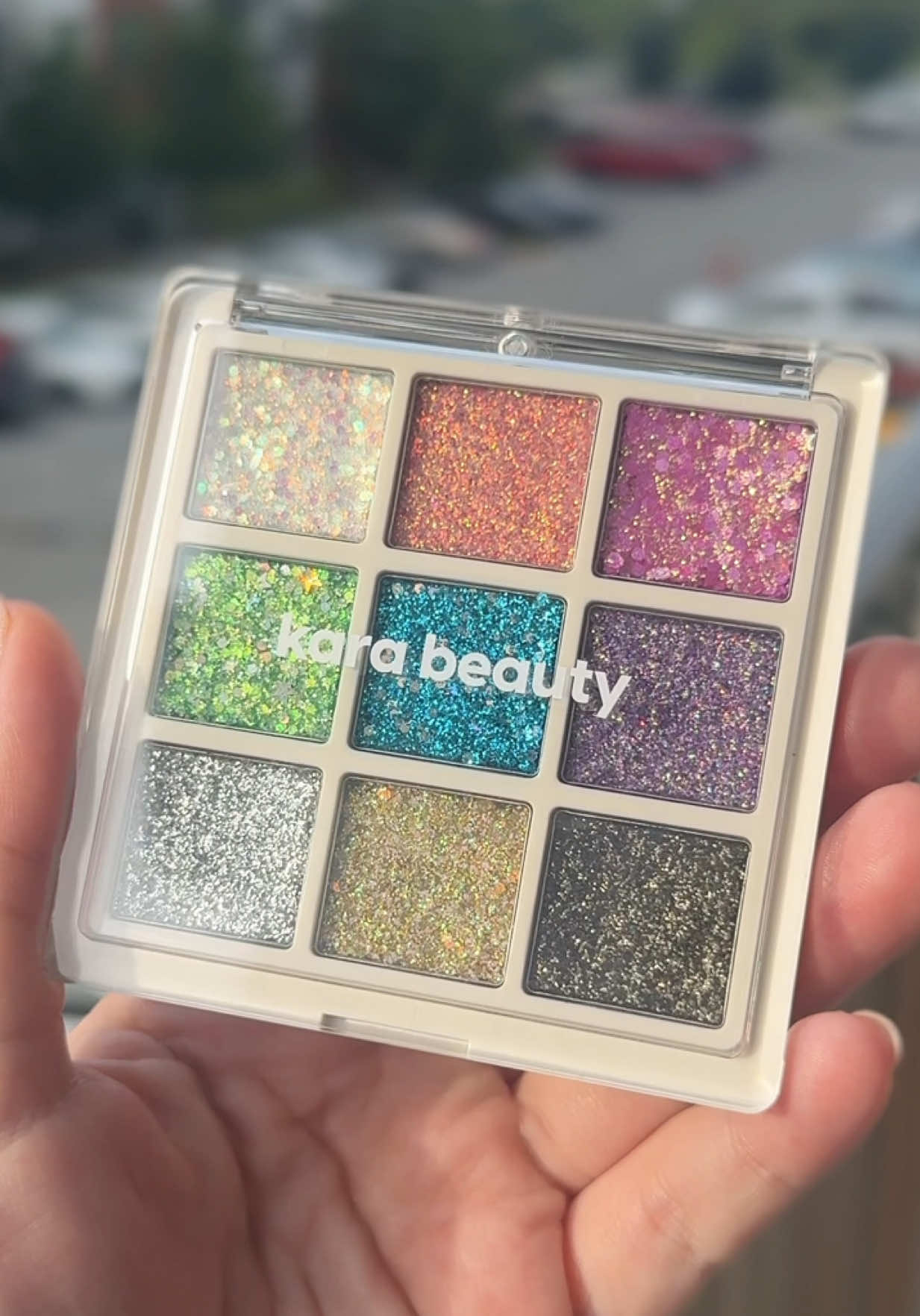 TikTok post by @conamorbrianna for Kara Beauty. Caption reads: @Kara Beauty this is stunning ✨ can’t wait to use....
