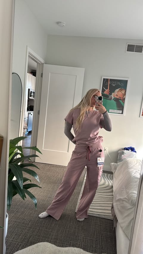 Instagram post by @juliarose.md for Fabletics. Caption reads: After spending 4 weeks in Perinatal Psychiatry....