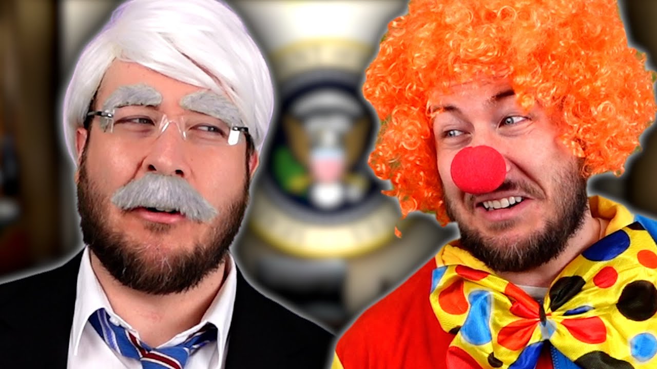 YouTube post by @RyanGeorge for Keeps. Caption reads: If Presidents Had Court Jesters.
