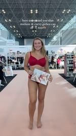 Instagram post by @karienyc for PARFAIT Lingerie. Caption reads: [...] #allbodiesarebeautiful #outfitinspo....