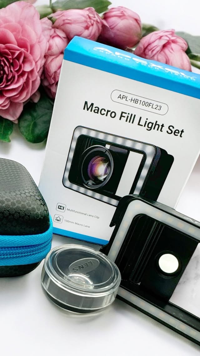 Instagram post by @glamfragranceaddict for Apexel. Caption reads: [...] YES it works with almost ALL PHONES 📱!....