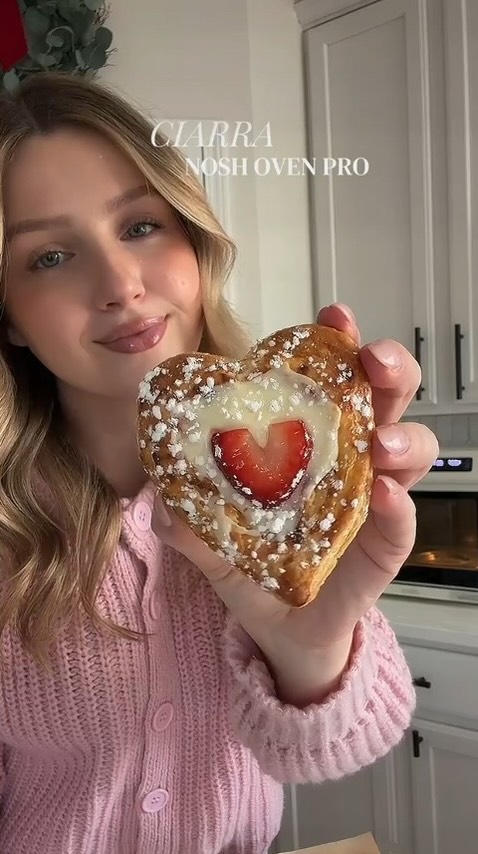 Instagram post by @lauras__bakery__ for Ciarra Appliances. Caption reads: A sweet little Valentine recipe idea 💝 made....