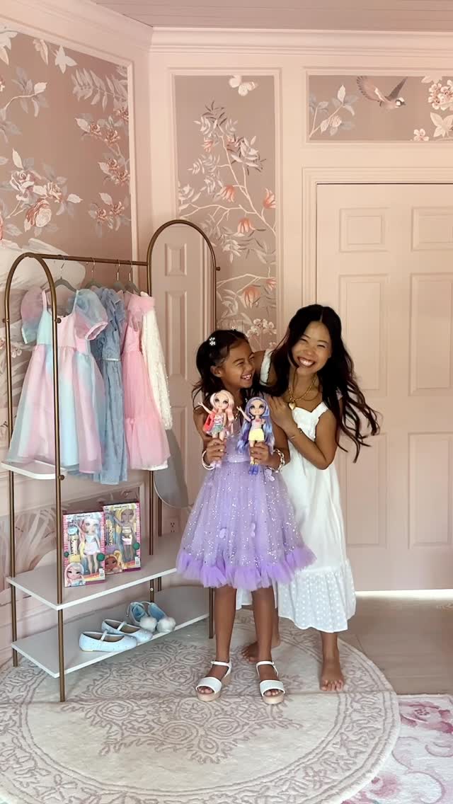 Instagram post by @joyfullygreen for Rainbow High. Caption reads: #ad Does anyone else have a fashionista at home!?....