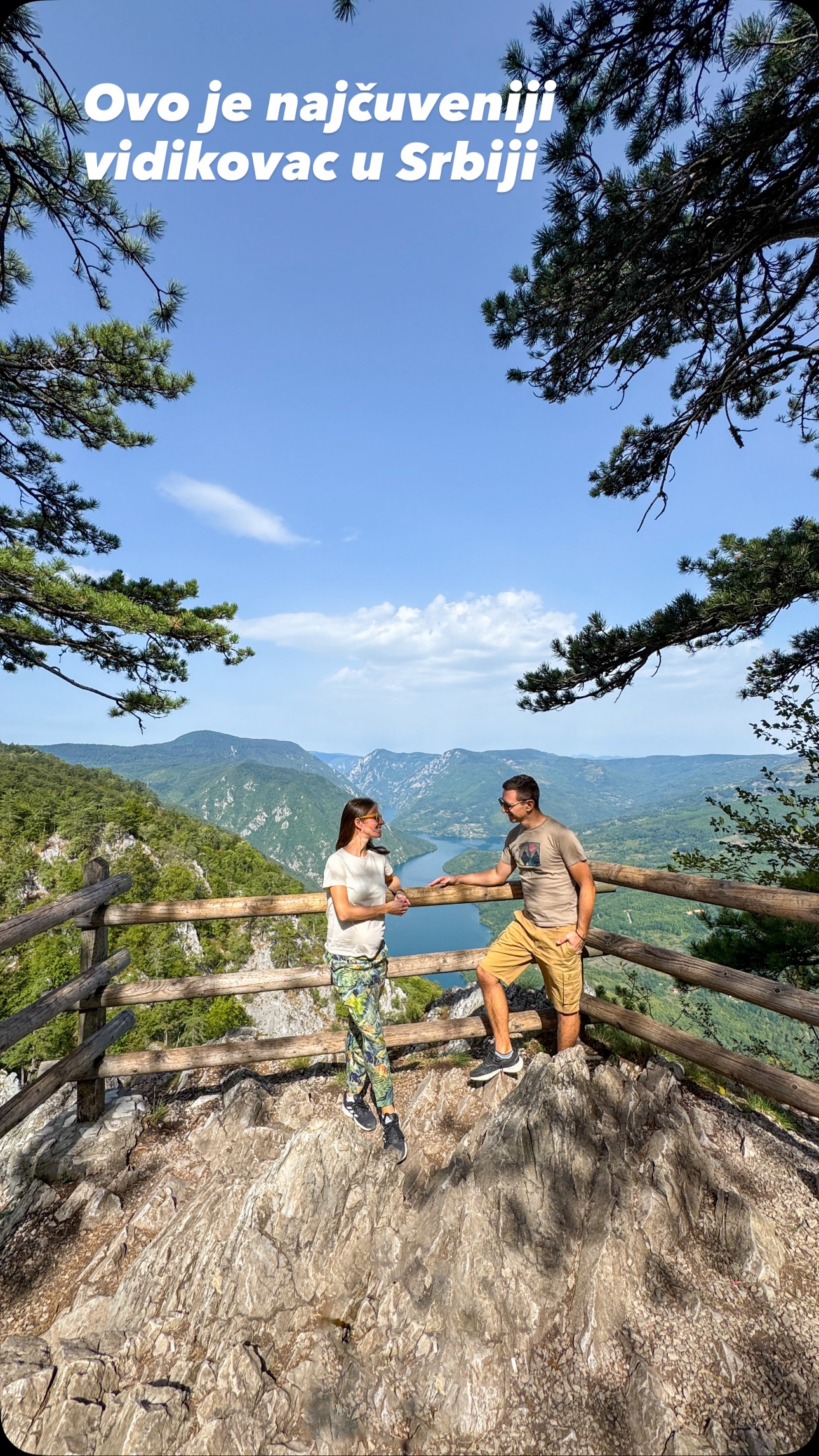 Instagram post by @dva_ranca_beg_iz_kanca for Nuii Icecream. Caption reads: Da li je ovo najlepši vidikovac u Srbiji?
Mnogi....