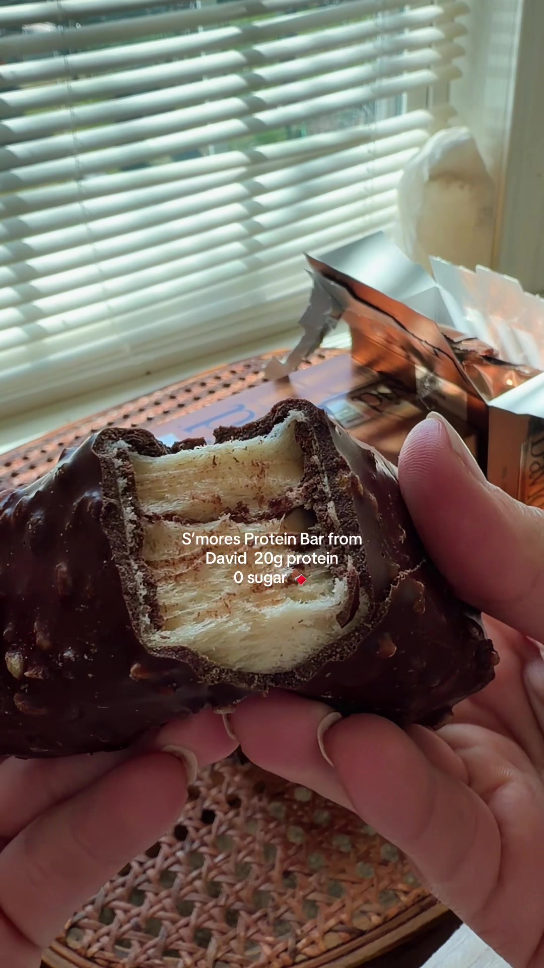 TikTok post by @hollyhobbyfarm for David Protein. Caption reads: [...] goals! Honestly, I get the hype. @David....