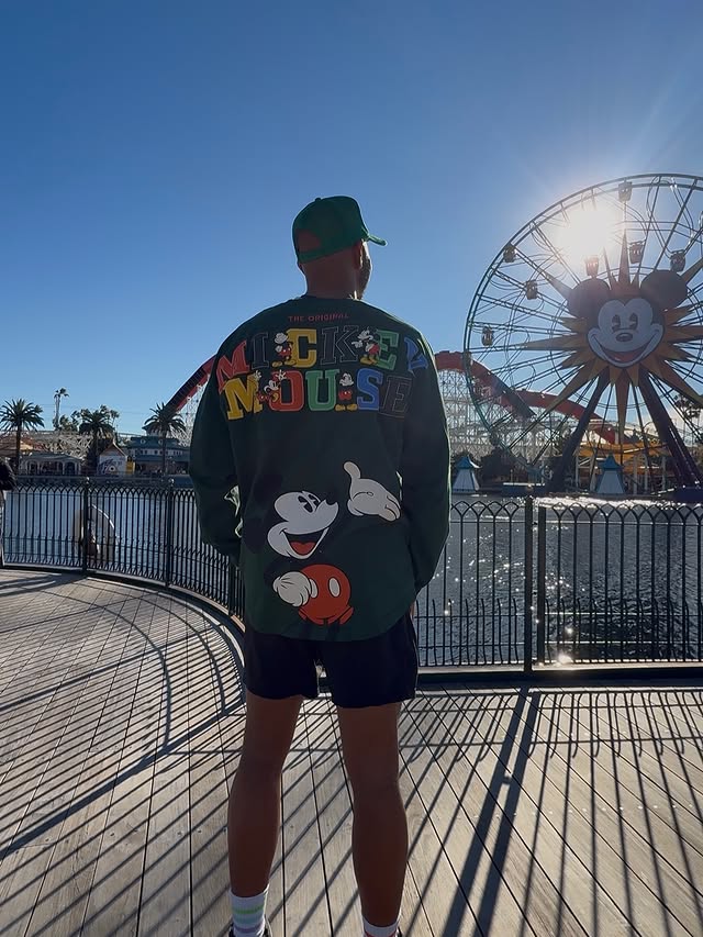 Instagram post by @jerendelle_official for Spirit Jersey. Caption reads: The @spiritjersey Mickey Mouse Collection is HERE....