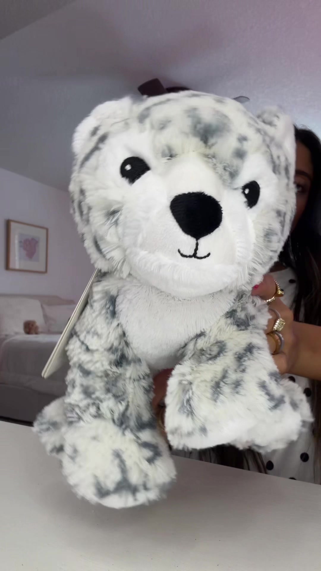 TikTok post by @emmweenie for Warmies. Caption reads: @Warmies OHMYGOSH THANK YOU.