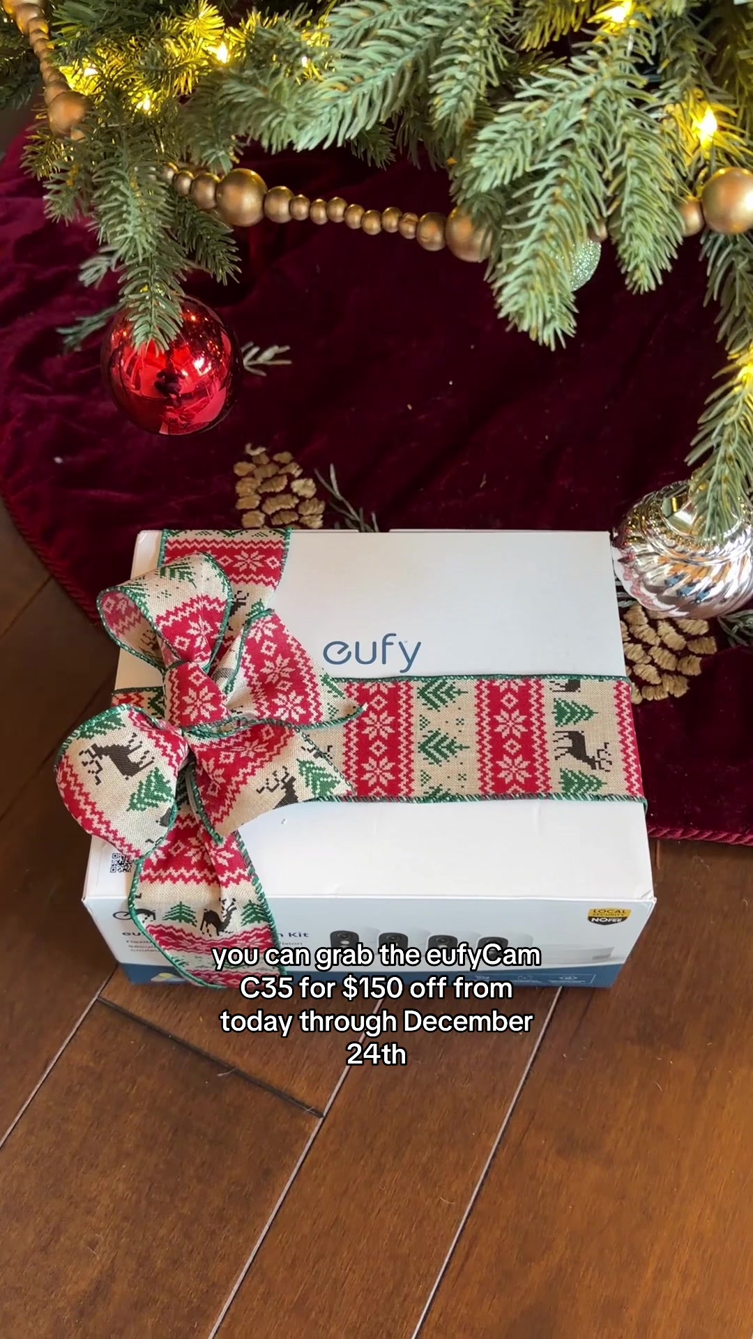 TikTok post by @onemoreproject for Eufy. Caption reads: [...] a big renovation!) But the setup of the....