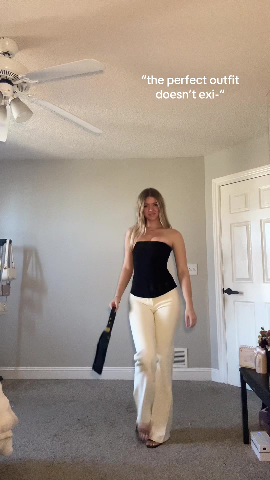 TikTok post by @siennasummerss for Tiger Mist. Caption reads: PANTS LINKED BELLOW🤍@Tiger Mist #ootd #fitcheck.
