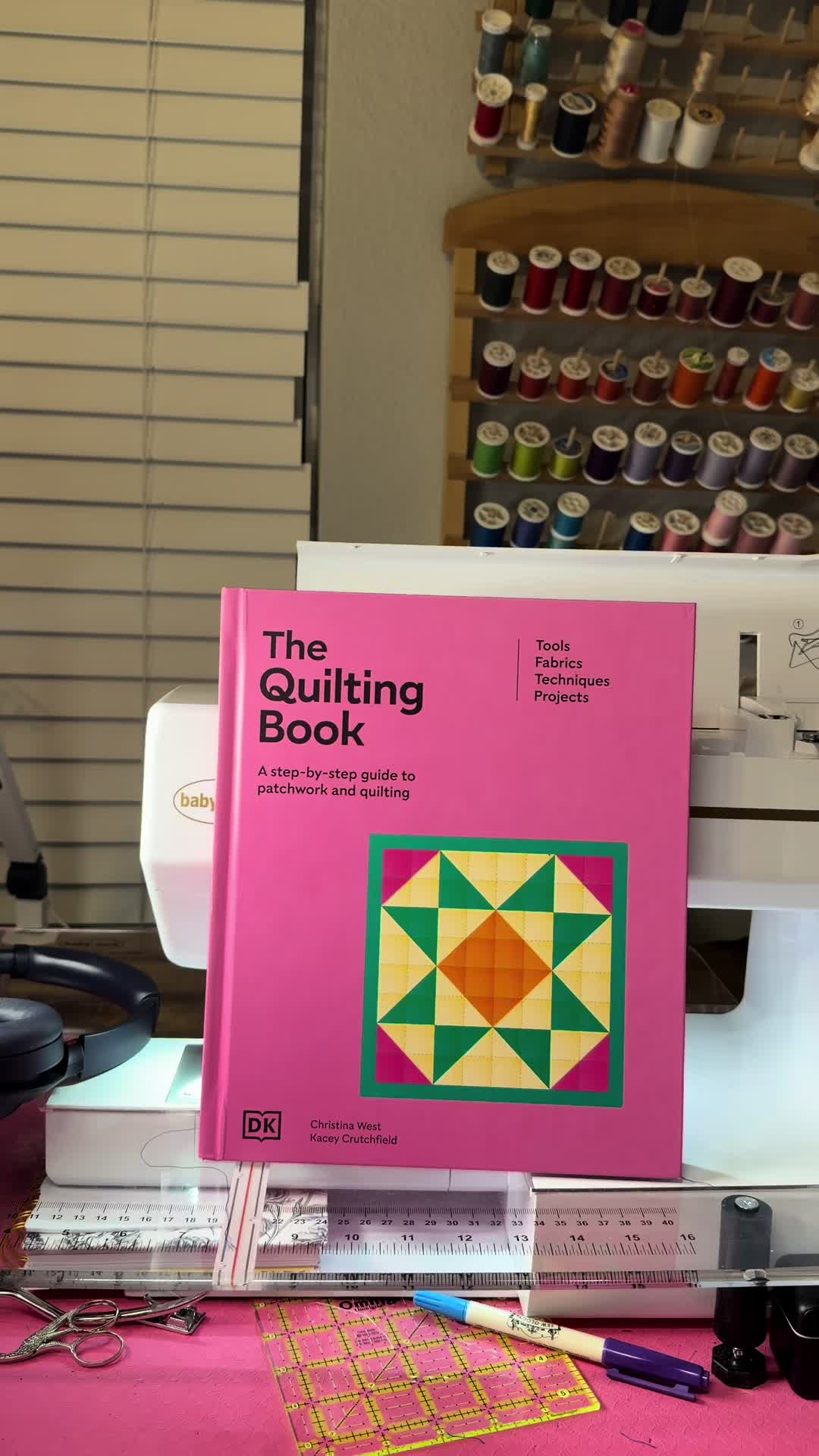 TikTok post by @kenziequilts for Book & Mortar. Caption reads: [...] alike! Grab it while you still can! @Book &....