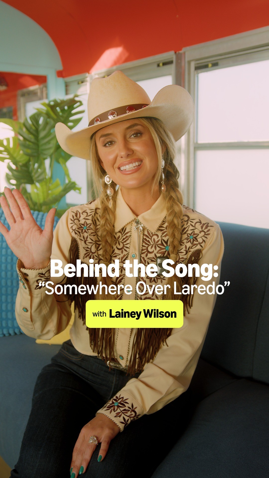 Instagram post by @laineywilson for Amazon Music. Caption reads: A little Texas, a little Oz, and a lot of heart 💛....