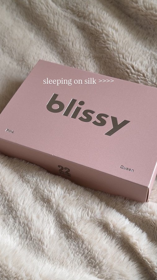 Instagram post by @nmsknreviews for Blissy. Caption reads: [...] frizz and split ends! This one is from....