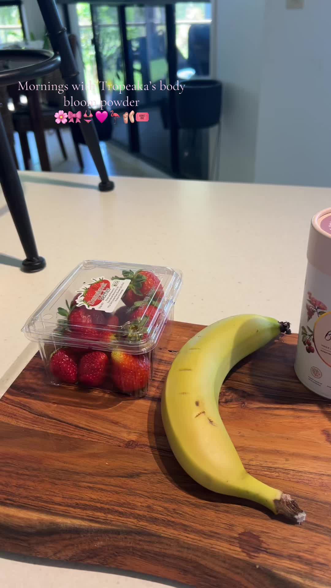 TikTok post by @.elliemurphyy for Tropeaka. Caption reads: @Tropeaka and there Body Bloom powder, perfect....