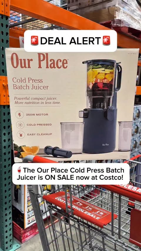 Instagram post by @costcodeals for from Our Place. Caption reads: #OurPlacePartner 🚨DEAL ALERT🚨 🥤The Our Place....