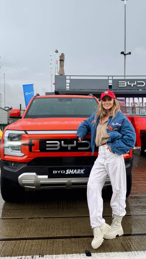 Instagram post by @missemmawalsh for BYD. Caption reads: [...] truck kinda gal now. What do you think?....