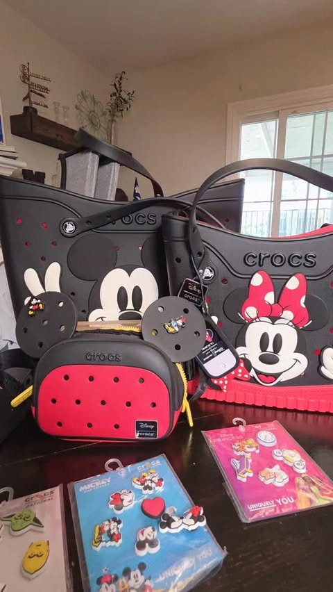 Instagram post by @magicbydesigntravel for Crocs. Caption reads: @Crocs just changed the Mickey Ear Game! These....