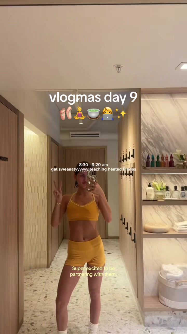 TikTok post by @donna.trana for TAVI. Caption reads: #tavipartner DIML as a Pilates instructor and....