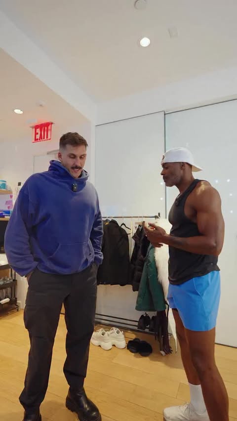 Instagram post by @adrianwilliamsnyc for Peloton. Caption reads: Now that we have your attention… 🔥

The 100-Day....