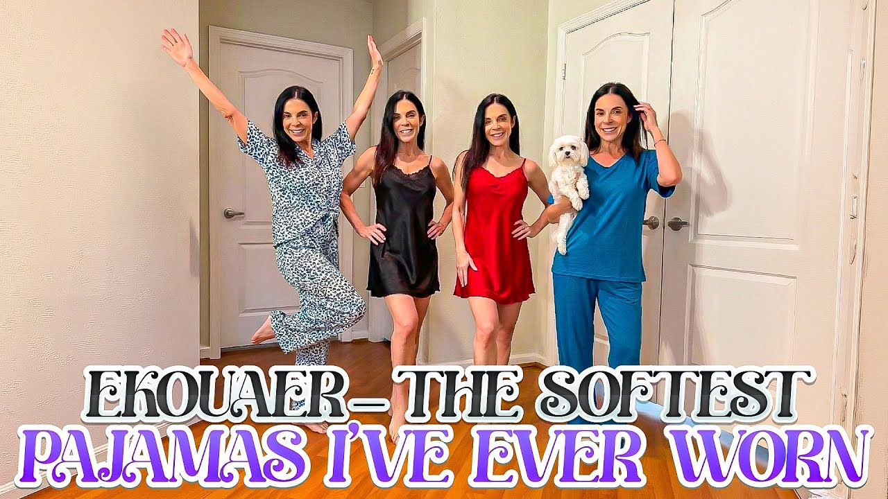 YouTube post by @JanineDelaney for Ekouaer. Caption reads: ✨ Shop here: www.ekouaer.com Use code Janine30 for....