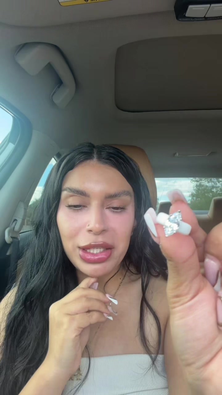 TikTok post by @prettygirlglaze for Rinfit. Caption reads: [...] ring until I got it lll now I love it!....