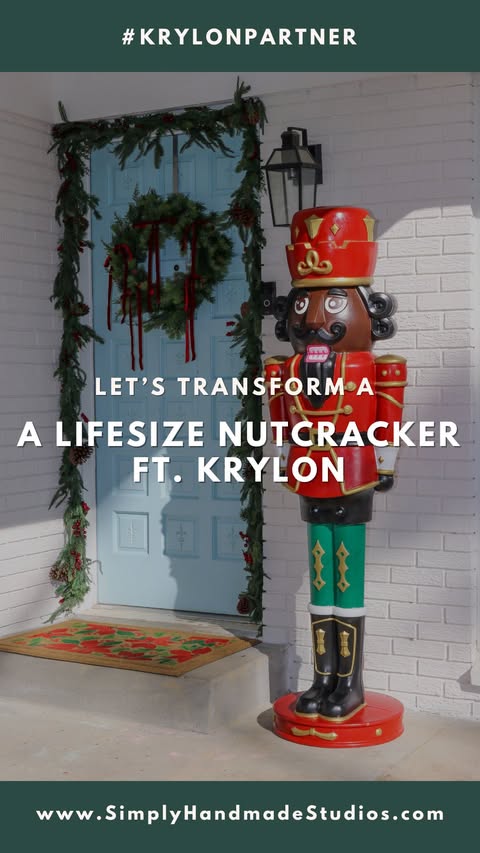 Instagram post by @simplyhandmade for Krylon. Caption reads: [...] create something special, and my go-to....