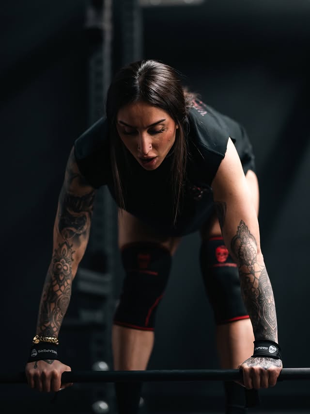 Instagram post by @bakharnabieva for Gymreapers. Caption reads: Flow state..