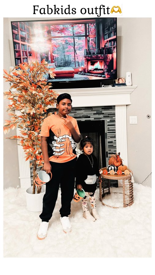 Instagram post by @fashionmejen for FabKids. Caption reads: #fabkidspartner 🍁 It’s Fall, y’all!, and....