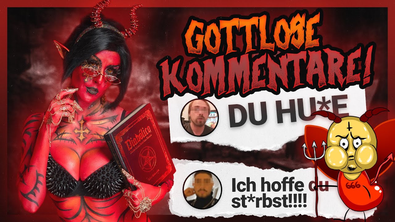 YouTube post by @carinapusch_ for The Female Company. Caption reads: The MOST GODLESS COMMENTS from the APO RED TIME....