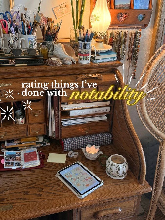 Instagram post by @lifewith.hopee for Notability. Caption reads: which one is your fav!?! @notabilityapp #ad....