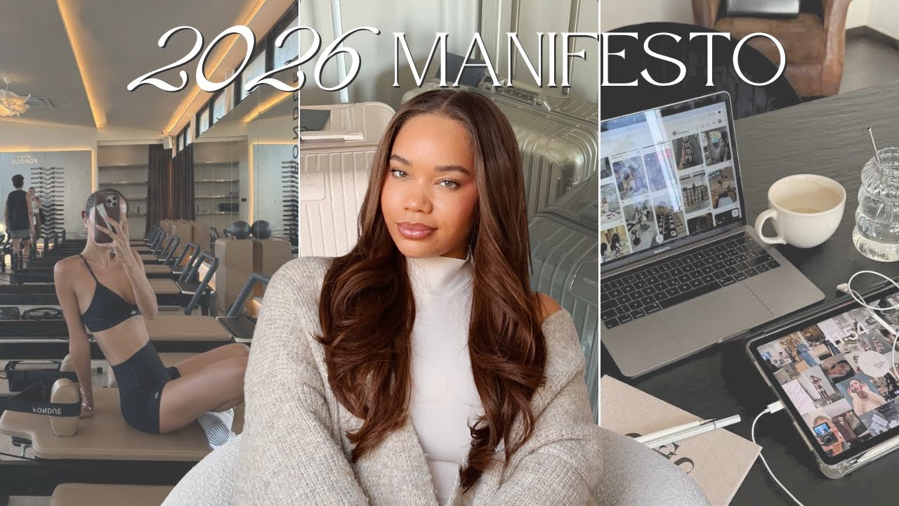 YouTube post by @KailaKake for Clothandpaper. Caption reads: 12 ways to make 2026 your most INTENTIONAL year |....