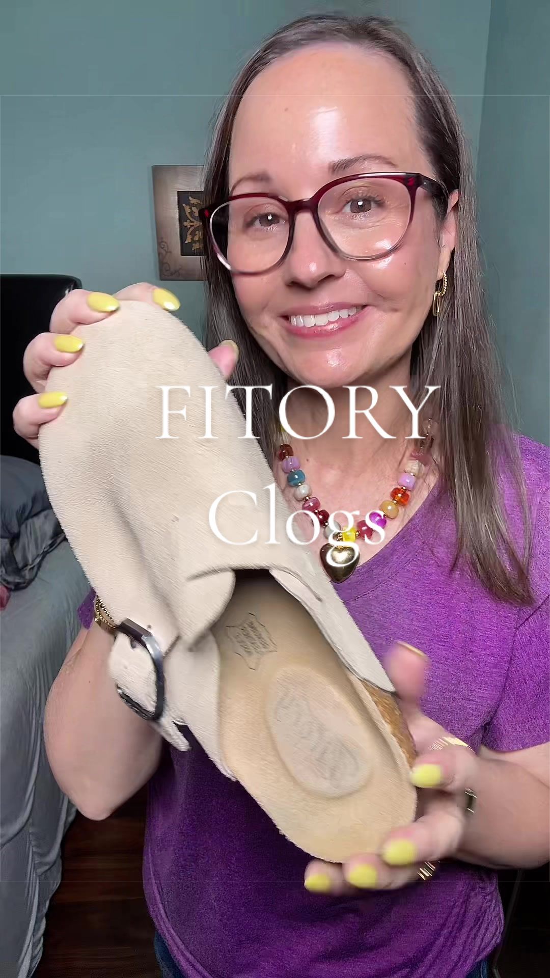 TikTok post by @tishstewart for Fitory. Caption reads: #clogs #fitoryclogs #Fitory #potatoshoes #shoes....