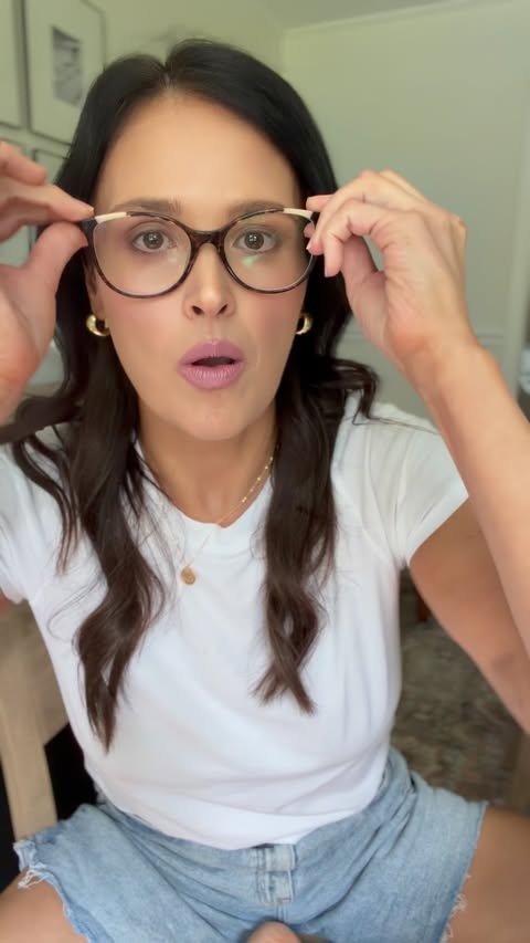 Instagram post by @andiemmitchell for SoFabMedia. Caption reads: #AD New glasses, new character. I finally stopped....
