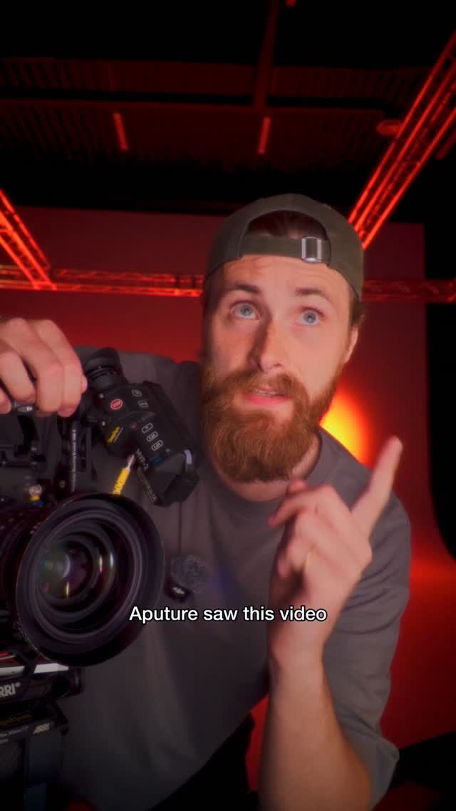 Instagram post by @richardgotze_ for Aputure. Caption reads: [...] be a thing 👀 I’ve been testing the new....