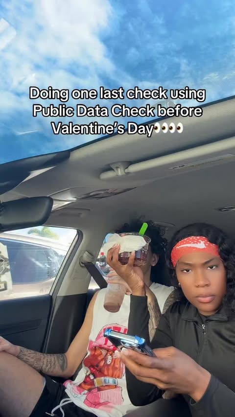 Instagram post by @amazinggraceee_xoxo for Public Data Check. Caption reads: One last search because Valentine’s Day is cute…....
