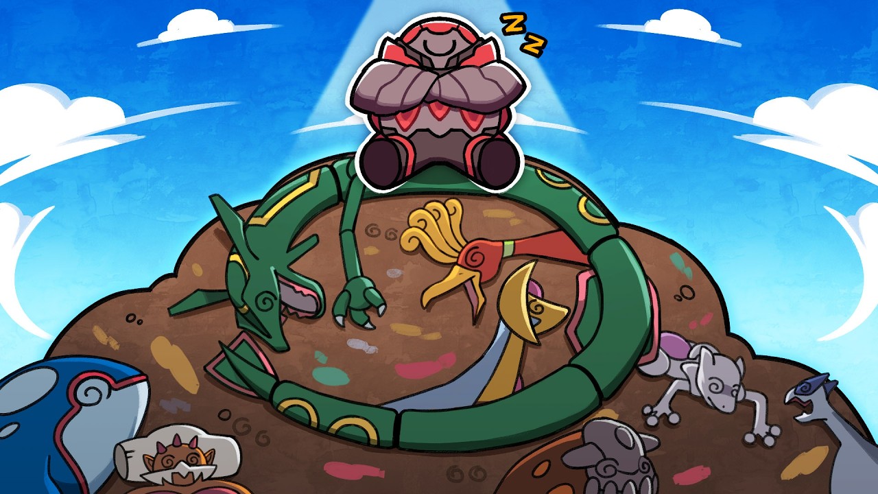 YouTube post by @AstroidmaniaVideos for Vessi. Caption reads: I Made a Pokémon that just Sits there... and still....