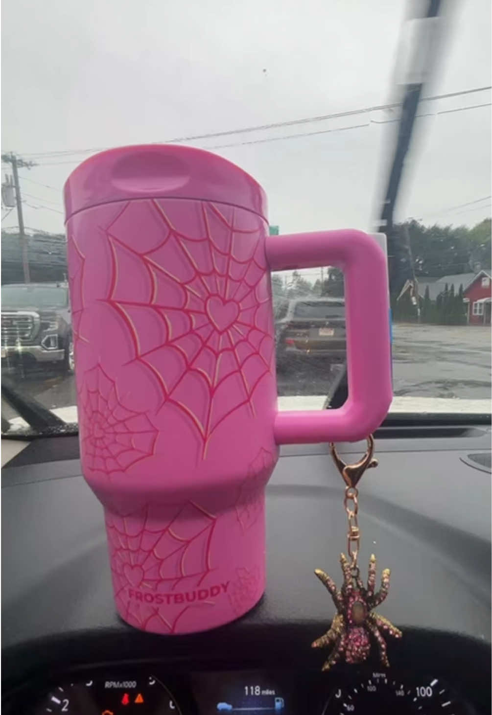 TikTok post by @missilove01 for Frost Buddy. Caption reads: @Frost Buddy #halloween #coffee.