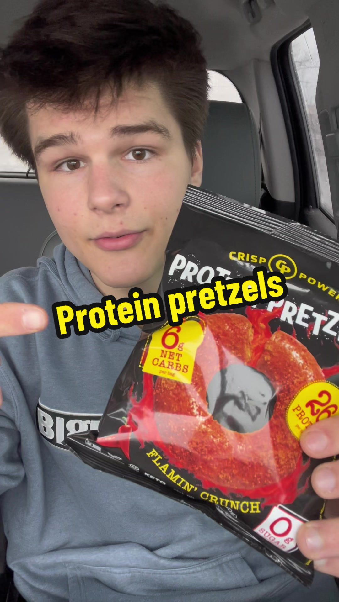 TikTok post by @maximus_munch for Crisp Power. Caption reads: So fire 🔥 @Crisp Power . . . #protein....