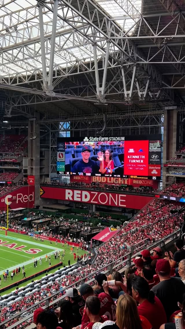 Instagram post by @centralazfiremedical for Bud Light. Caption reads: Thank you to the @azcardinals for recognizing....