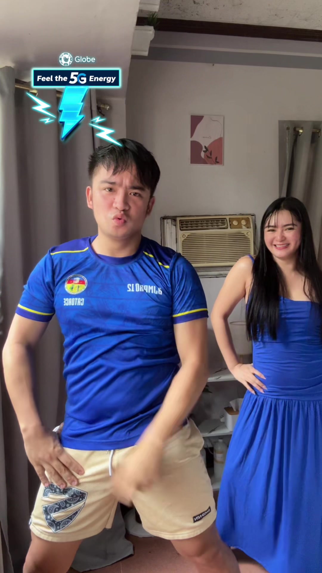 TikTok post by @jesszzaa for Globe Telecom. Caption reads: @Globe Telecom #5GEnergyTok .