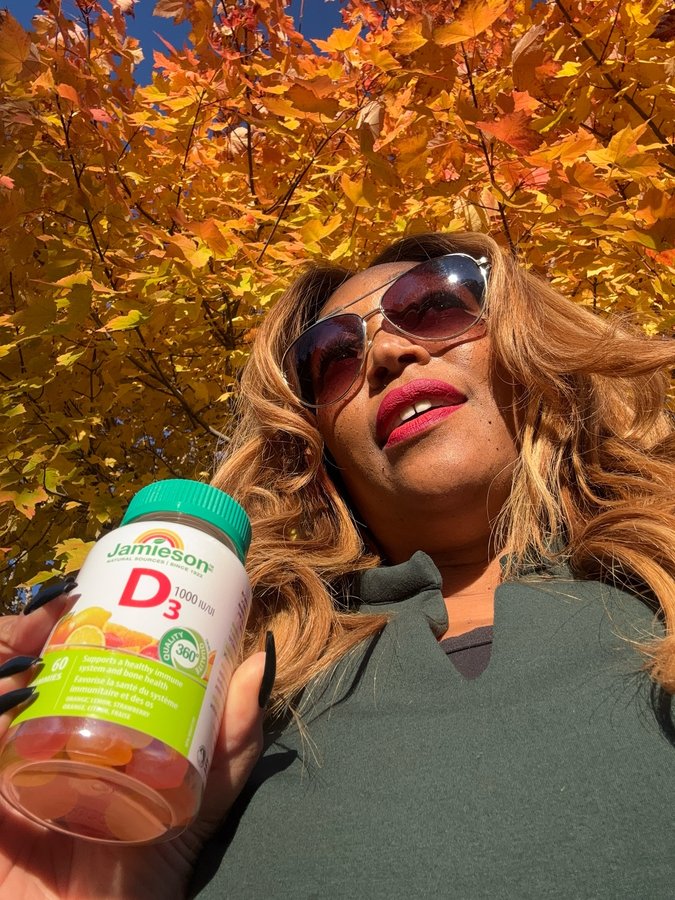 Instagram post by @thetracymoore for Jamieson Vitamins. Caption reads: For years now my biggest health goal has been to....