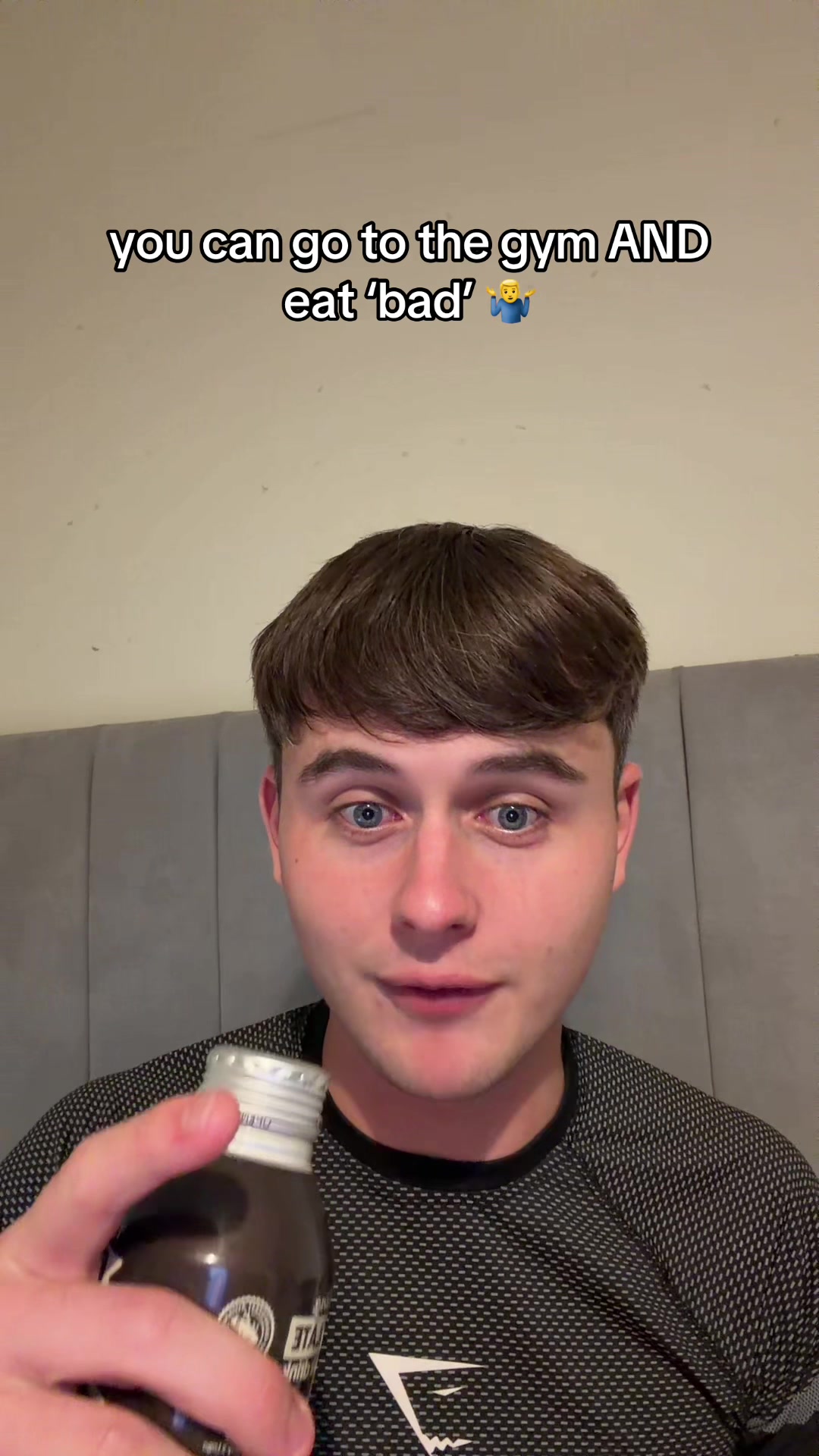 TikTok post by @cadama.uk for Jimmy's Iced Coffee. Caption reads: You can work towards your goals AND still enjoy....