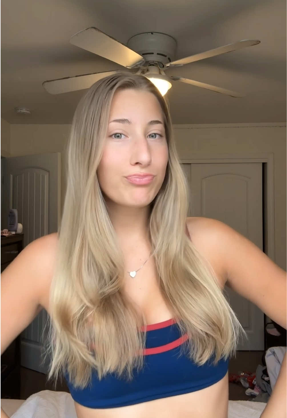 TikTok post by @nickimfit for Amaxy Beauty. Caption reads: Gel dry shampoo???!!! @AMAXY Haircares #hair....
