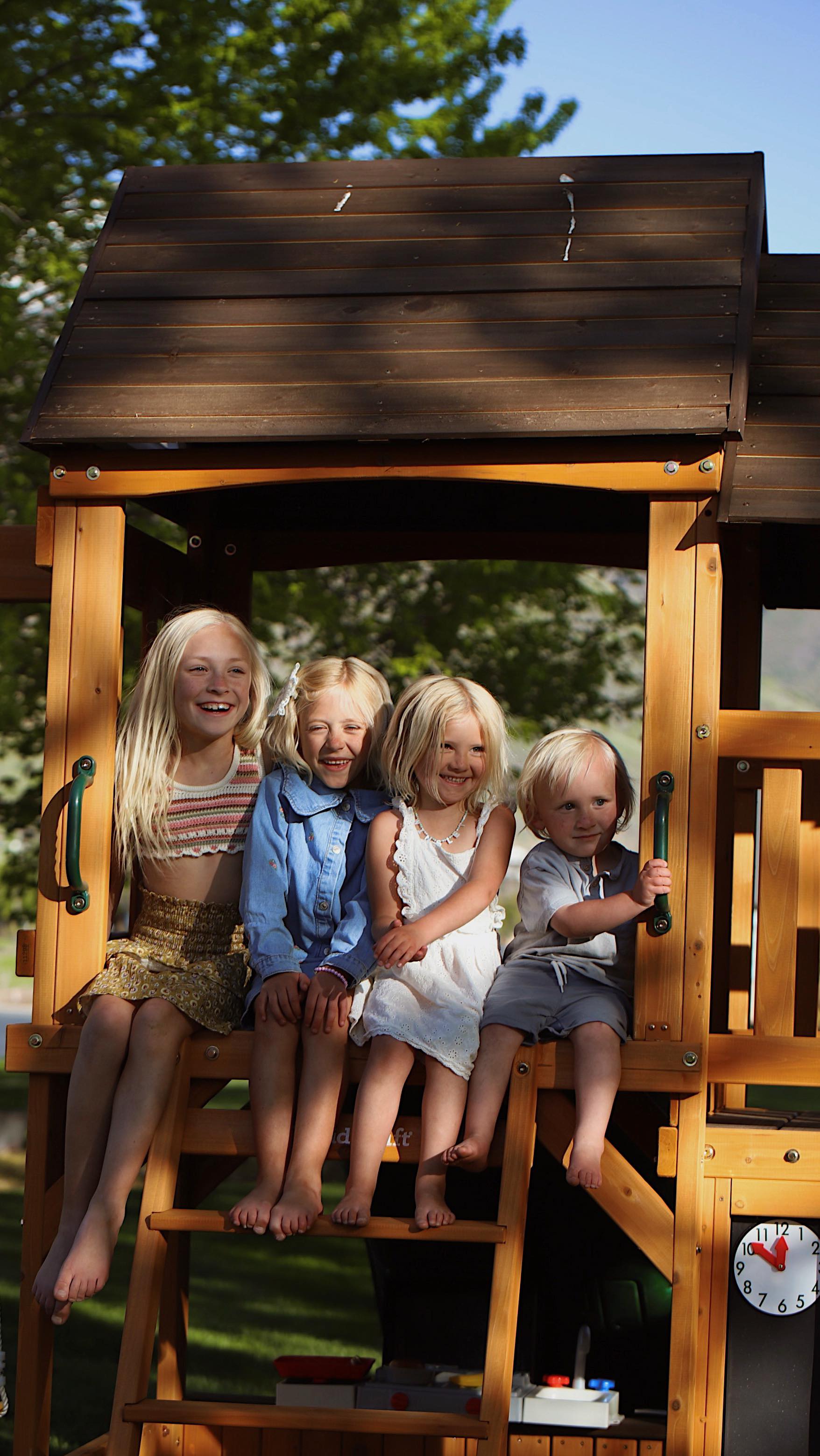 Instagram post by @cierahudson for KidKraft. Caption reads: [...] the ultimate backyard adventure- The....