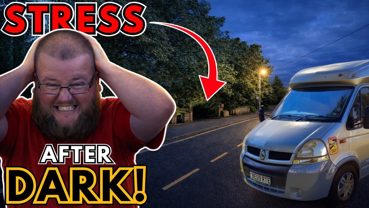 YouTube post by @TheUrbanMotorhome for EcoFlow. Caption reads: I MISJUDGED This Park Up!.