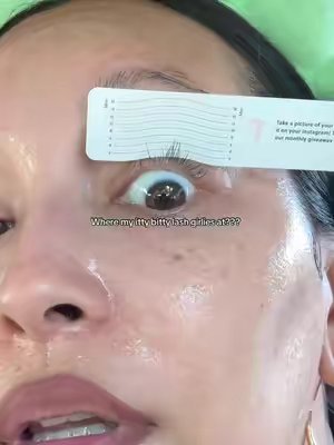 TikTok post by @diana.livin.life for ForChics. Caption reads: [...] #lashgrowth #lashgrowthserum #forchics....