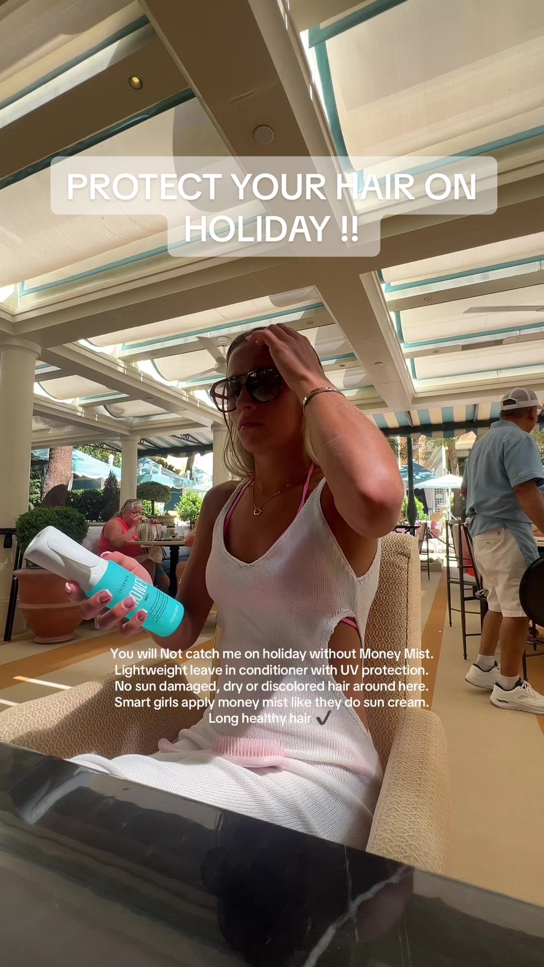 TikTok post by @hollielouisezive for Color Wow Hair. Caption reads: [...] #healthyhair #colorwow #colorwowhair @Color....